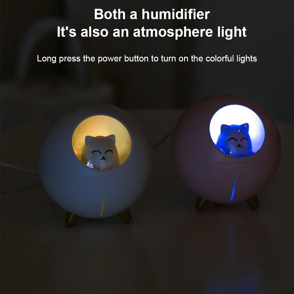 

Household Humidifier Cartoon Decorating Humidifier USB Charging Humidifier LED Night Light Fashion Air Purifier For Home Office