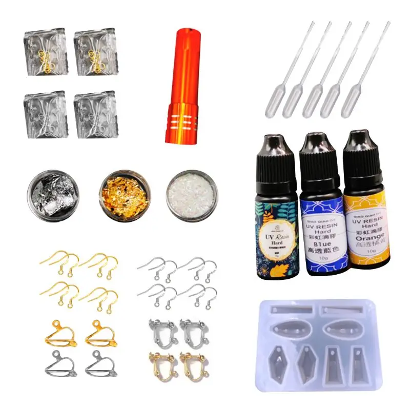 Ручной работы Ушные Крючки Клип эпоксидной Материал посылка &quotсделай сам&quot с