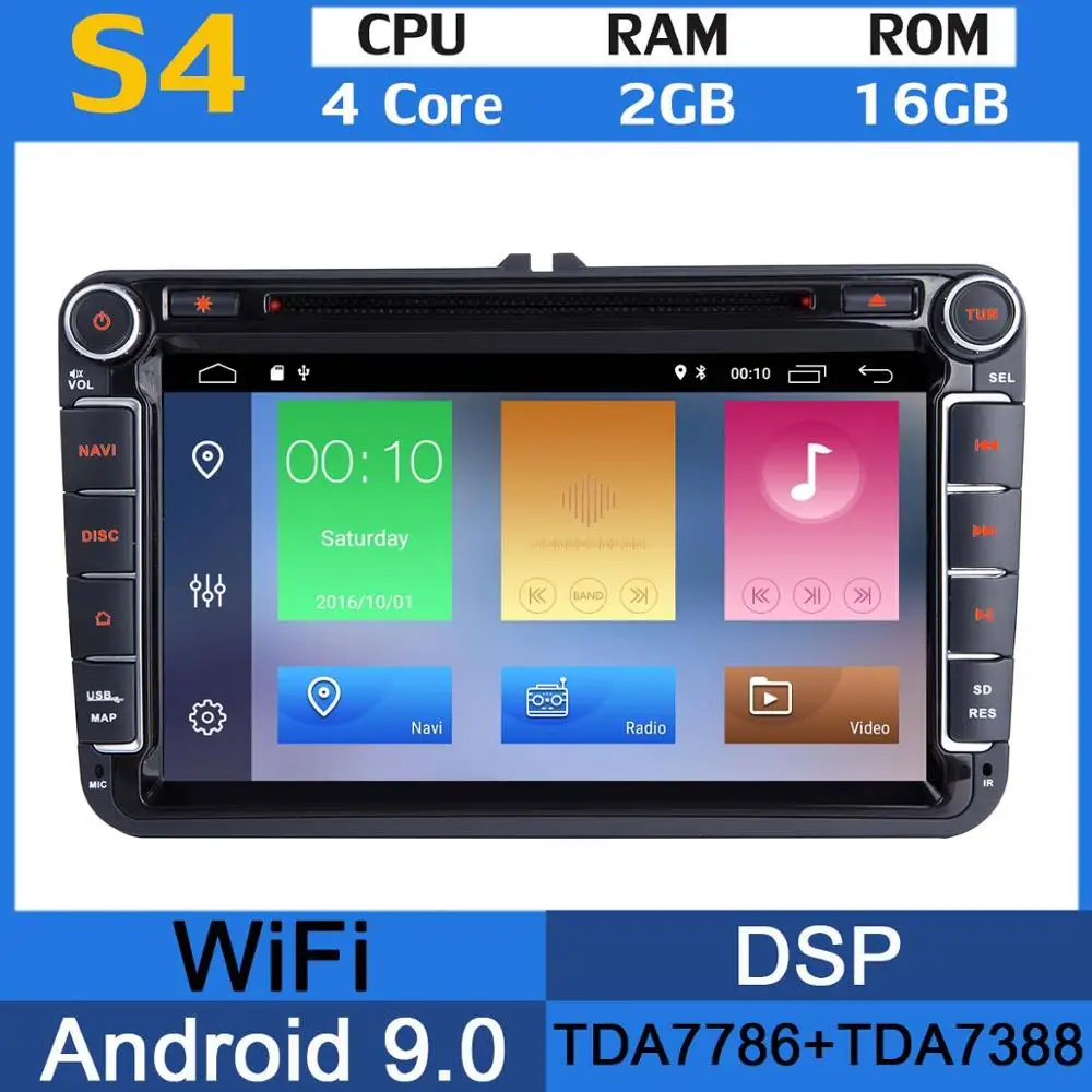 4Core 2G RAM 16G ROM " PX6 4G ram+ 64G rom Android 9,0 автомобильный dvd-плеер для VW Caddy Sharan Amarok Scirocco polo V 6R Multivan T5 Bettle автомобильный радиоприемник - Цвет: 4Core 2G RAM 16G ROM