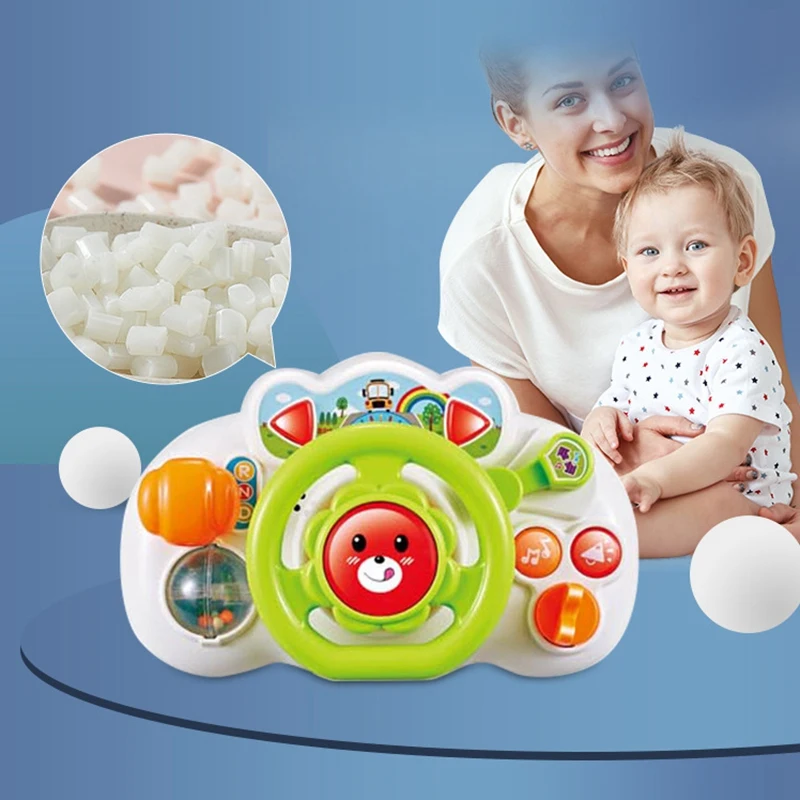 

Kids Simulation Steering Wheel with Sound Music Baby Interactive Pretend Play Toys Children Early Education Toys Gift