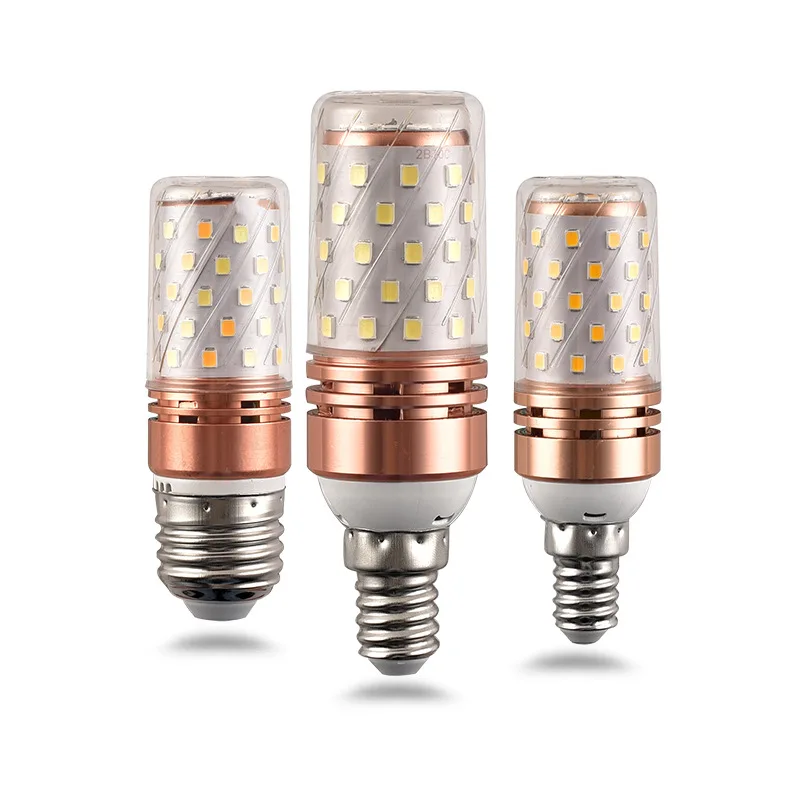 E14 E27 светодиодный светильник 12 Вт 16 220V 230V 240V Кукуруза лампы сливы SMD2835 360 Угол луча