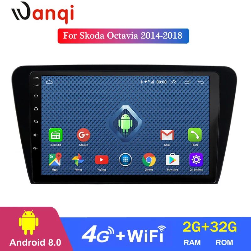 

4G WIFI full Netcom 10 дюймов Android 10,0 full touch для Skoda Octavia 2014-2018 автомобильный DVD GPS-навигатор плеер стерео радио