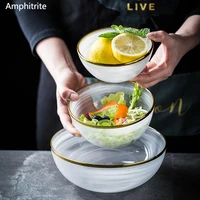 420ml phnom penh nordic glass bowl vegetable bowl house salad living room fruit bowl glass sharp handicraft glass
