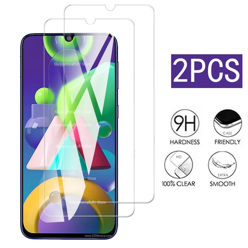 

2PCS Tempered Glass ON For Samsung M21 Glass Screen Protector For Samsung Galaxy M 21 SM-M215F M215 M215F Full Cover Glass Film