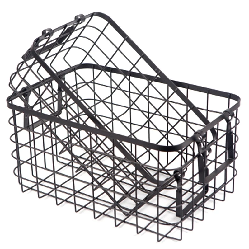 

Iron Art Storage Basket Bathroom Storage Box Kitchen Sundries Storage Basket Desktop Sundries Book Storage Basket
