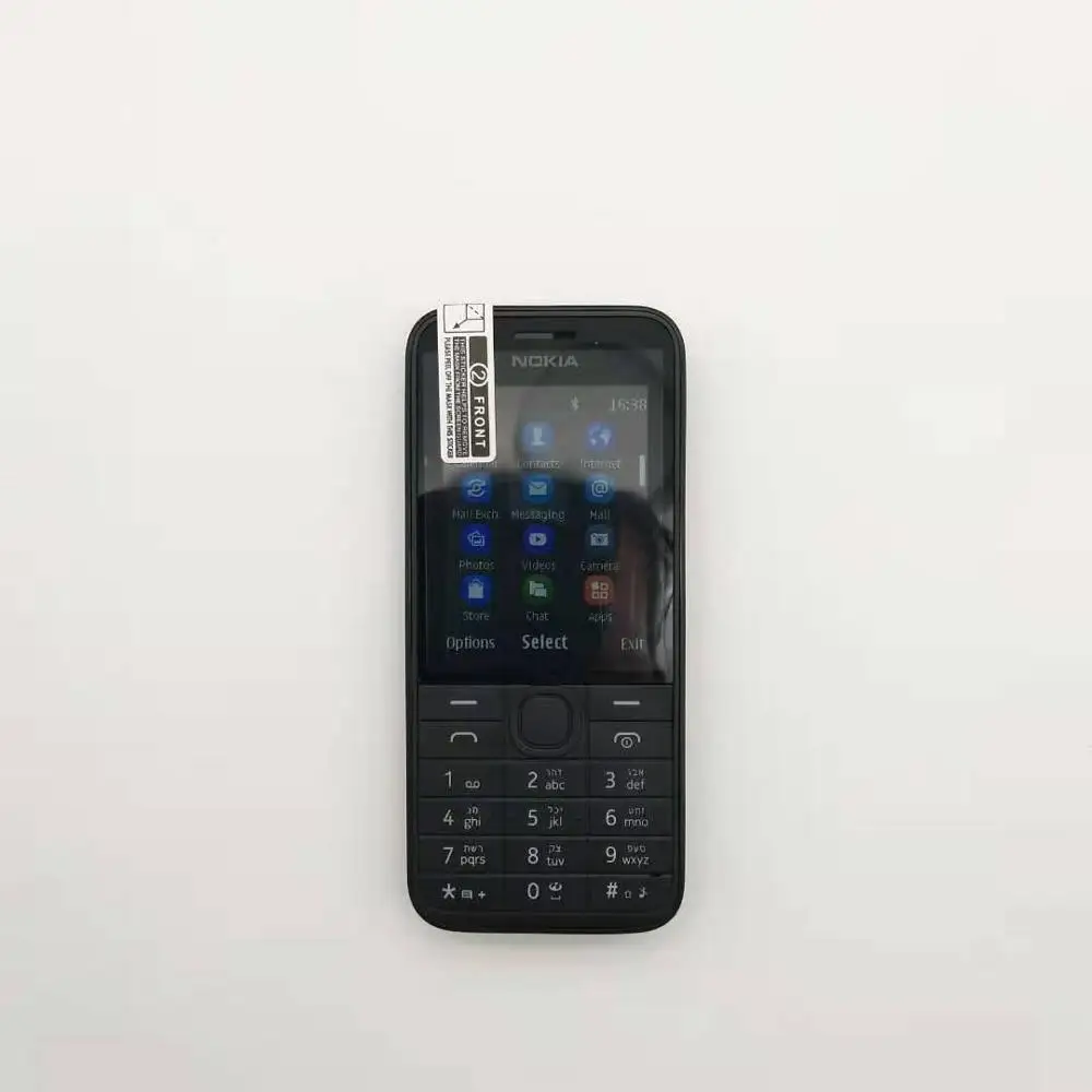 Отремонтированный телефон NOKIA 208 с одной sim-картой, GSM разблокированный мобильный телефон, английская/Иврит/Русская/арабская клавиатура