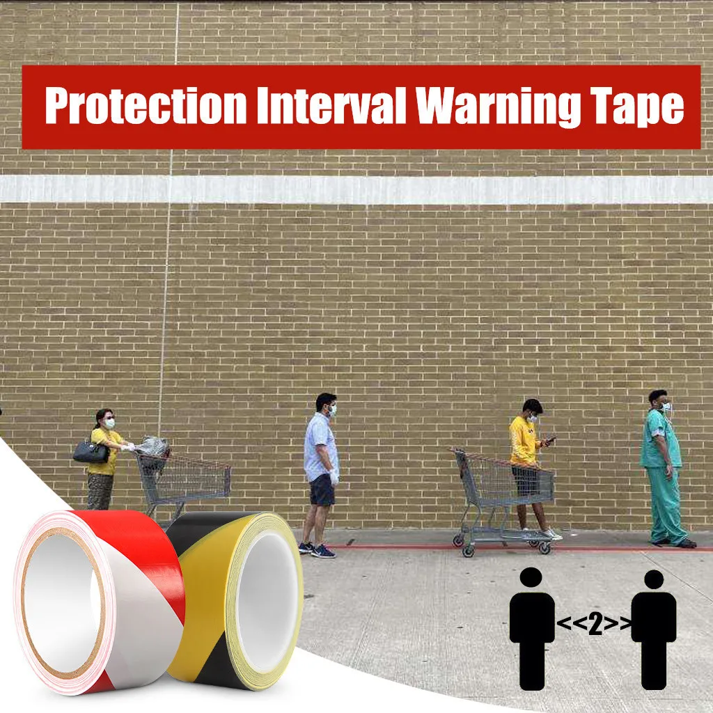 Рулоны из ПВХ для напоминания об опасности самоклеящиеся пола склада
