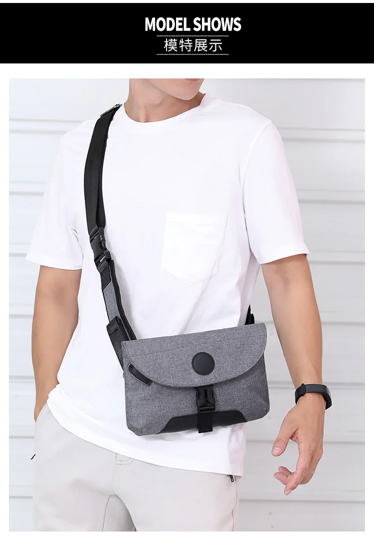 new men's shoulder bag outdoor sports chest bag casual multi-function Messenger bag