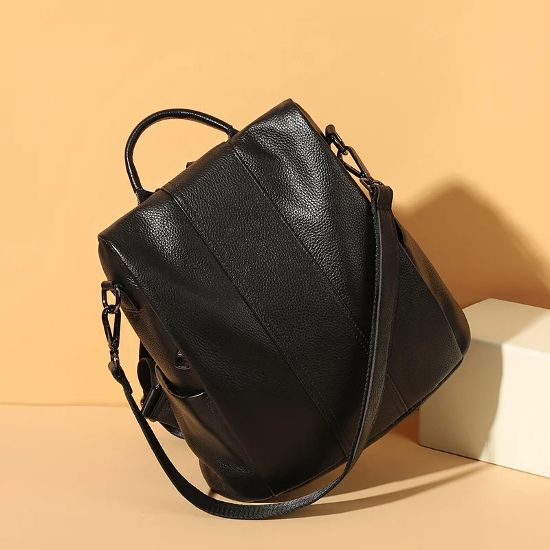 

Anti-theft Women Backpacks 100% Genuine Leather Shoolbag For Girls Female Shoulder Bag Multifunction Traveling Backpack Mochilas