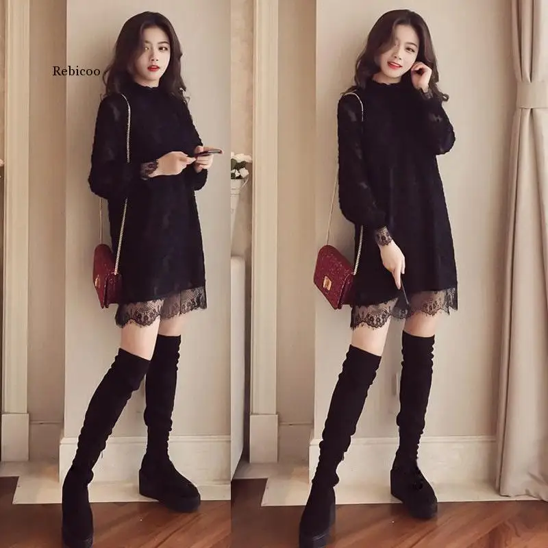 

New Arrival Chiffon Dresses Women Casual Solid Color Long Sleeve Dress Ladies Vintage Fluffy Party Dresses