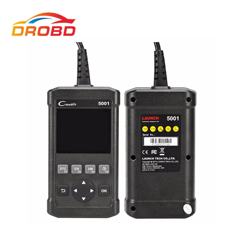 Новейший сканер кодов Launch CReader 5001 CR5001 считыватель OBDII/EOBD диагностический