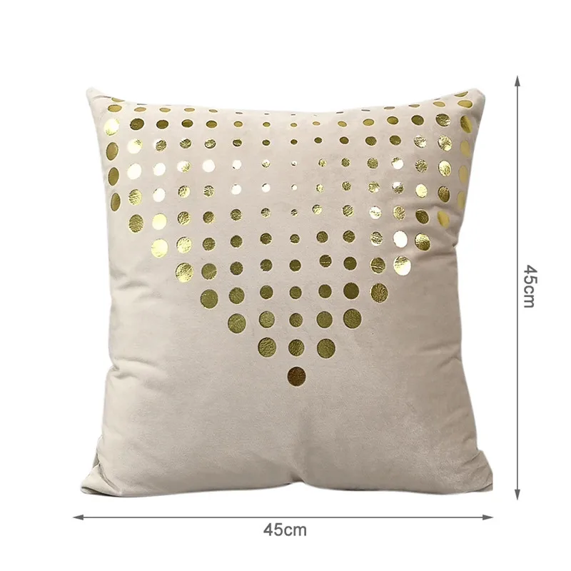 Декоративная наволочка в горошек Fuwatacchi наволочки из бархатной ткани с золотой
