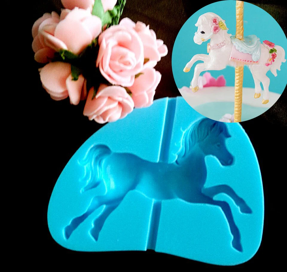 Diy карусель силиконовые формы Кухня смола для выпечки инструмент торта помадные