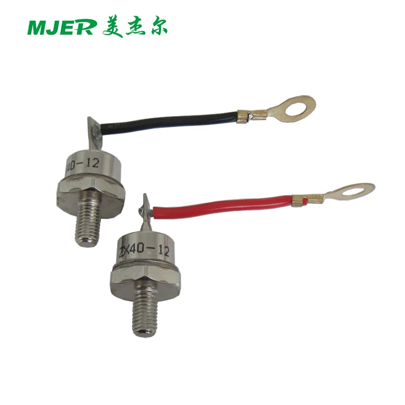 Диод ZX40A с проводом-гвоздиком версия черная (обратная полярность красный