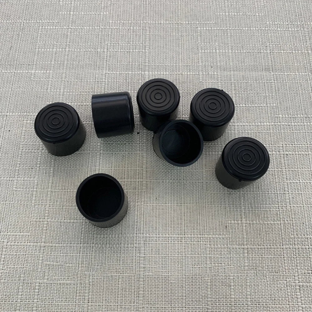

100pcs Furniture Leg Plug Round Rubber Cover 25mm Tube Bung Blanking End Caps
