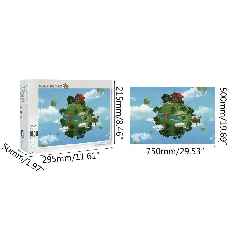 

MOLD 1000 Pieces Air home Puzzles Wooden Jigsaw Puzzles Floor Puzzle