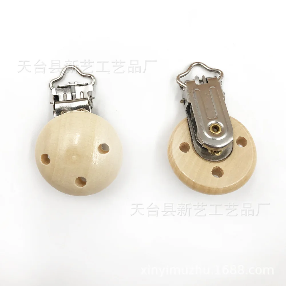 

Деревянные аксессуары для ювелирных изделий «сделай сам», деревянный цветной зажим для пустышки с тремя отверстиями, без доставки 10,15