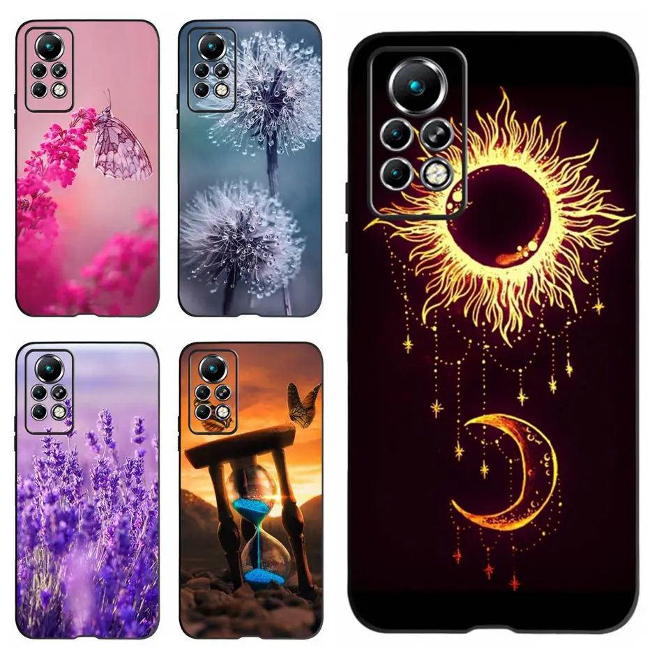 Чехол для Infinix Note 11 Pro из тонкого мягкого силикона стильный телефонный чехол Note11 Coque 6,95 дюйма.