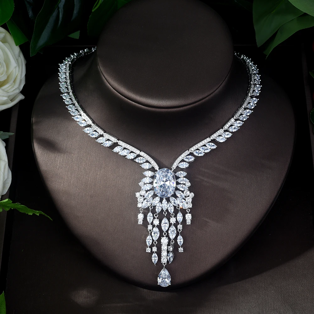 HIBRIDE роскошные наборы ювелирных изделий с кубическим цирконием и огранкой