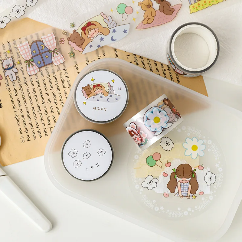 1 рулон корейские Канцтовары Мультяшные для девочек рисунок с животными