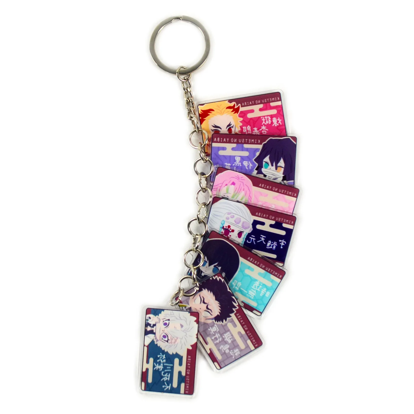 

New Hot Anime Demon Slayer Kimetsu No Yaiba Key Chains Christmas Knapsack Birthday Gift Key Ring Keychain That Brings Good Luck