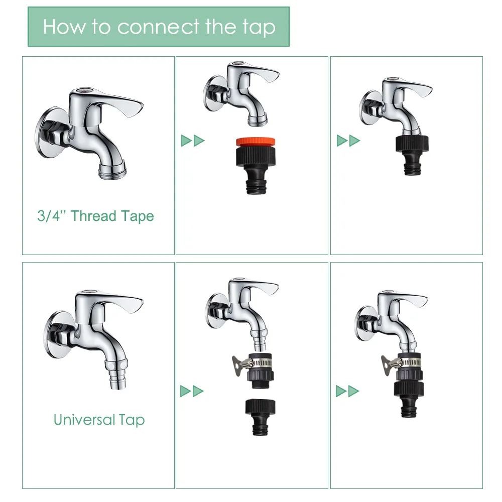 Садовая микро капельная система полива MUCIAKIE 5M-45M рефракционная насадка