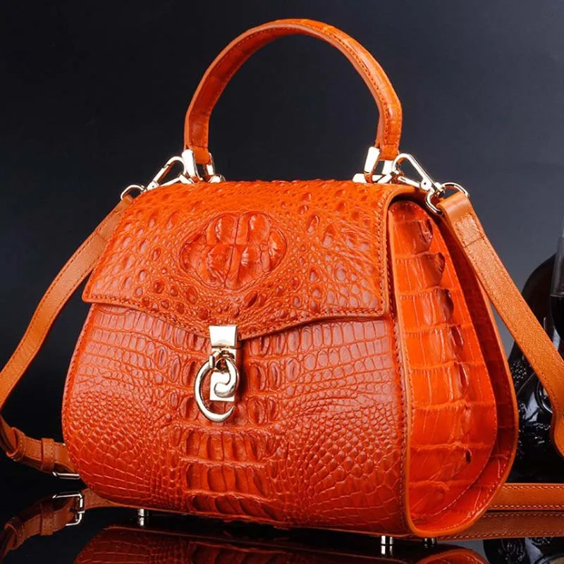 

ourui true crocodile bag women handbag female handbag One shoulder aslant Female bag new women handbag