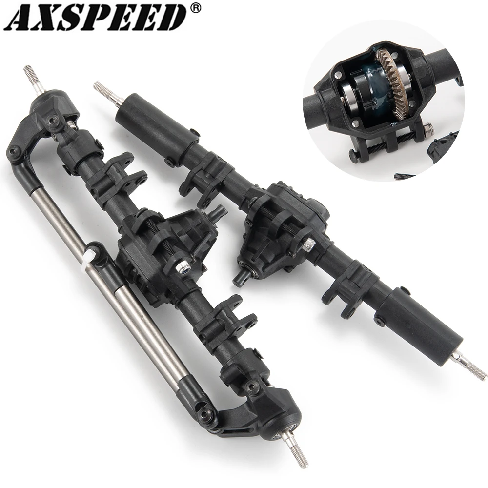 AXSPEED Радиоуправляемый автомобиль Передняя фотосессия с замком для 1/10 RC Crawler Axial