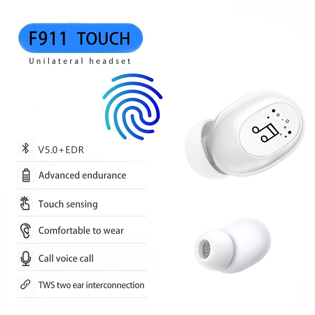 

2021 New Wireless Earphone Noise Cancelling Bluetooth Headphone Handsfree Stereo Headset TWS Earbud With Microphone