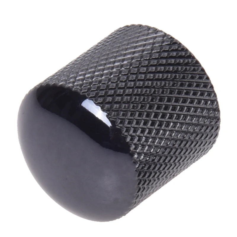 2 Черные комплектующие для электрогитары: 1 регулятор громкости и тональности и 6 седел хардтейл моста с верхней загрузкой 65 мм.