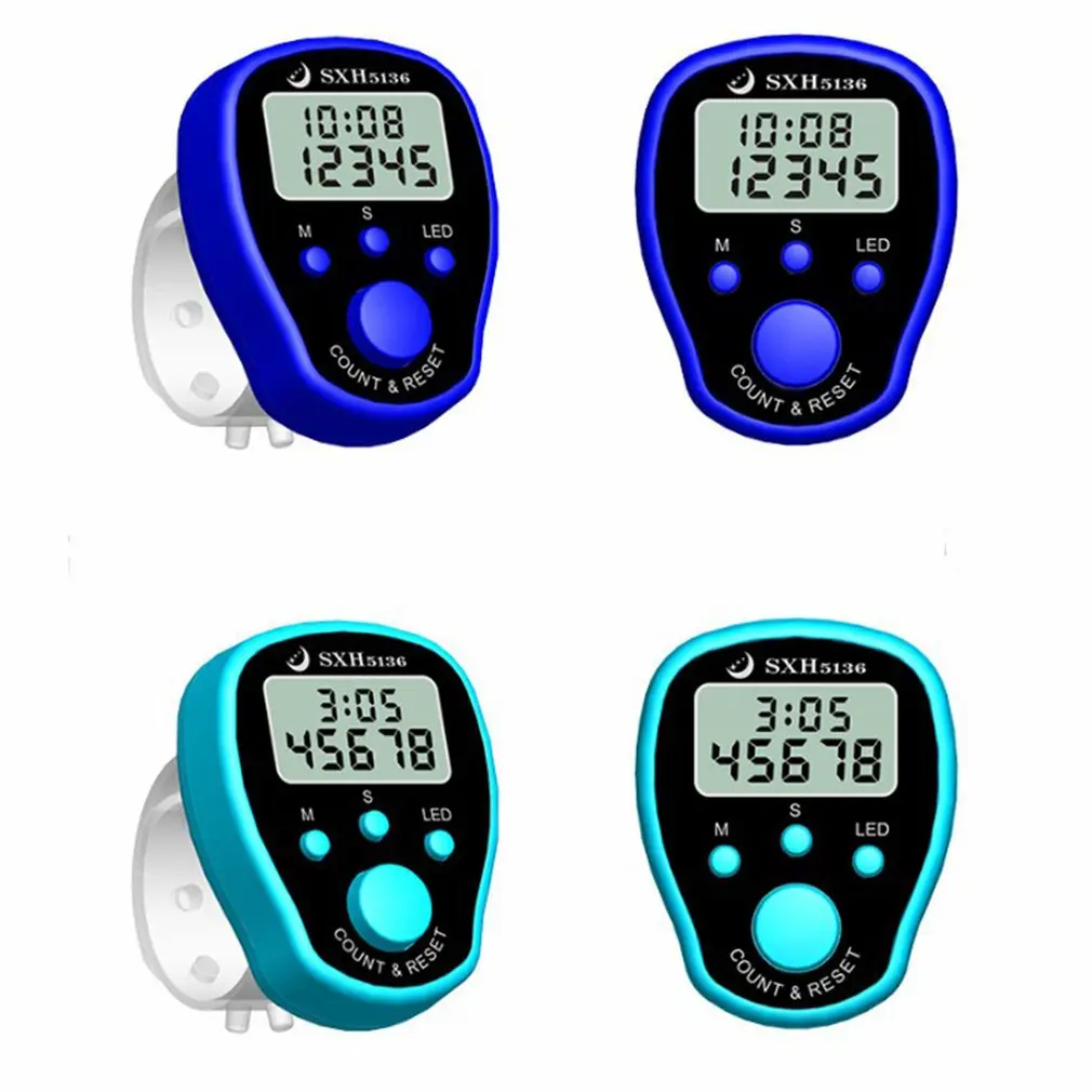 Mini Stitch Marker Row Finger Counter LCD Electric Digital Display with LED Light For Sewing Knitting Weave Tool HOT | Инструменты