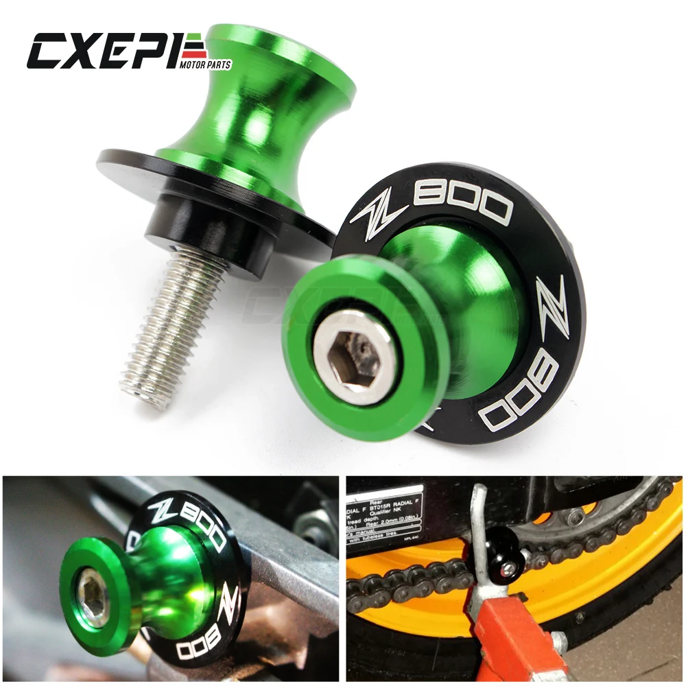 

Motorcycle CNC Aluminum Accessories Swingarm Spools slider 8mm stand screws For KAWASAKI Z 800 z800 2013-2016 with Z800 LOGO