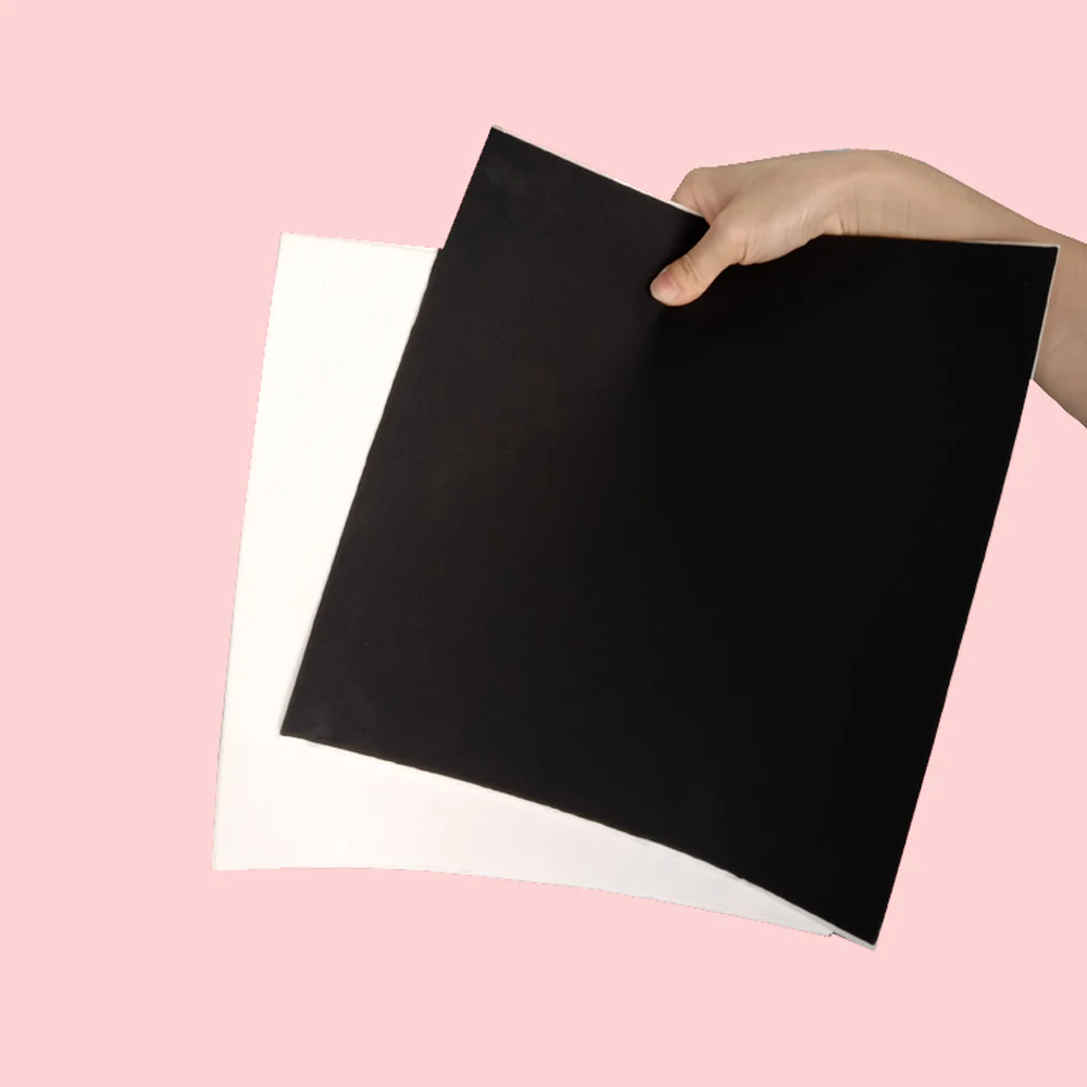 

1PCS Black/White Silicone Rubber Sheet Self Adhesive High Temp Mat 300x300x0.5/1/1.5/2/3/4mm