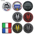ПВХ Франция GIGN RAID нашивки Италия спецназ крюк петля резиновый Тактический значок военный флаг нашивки