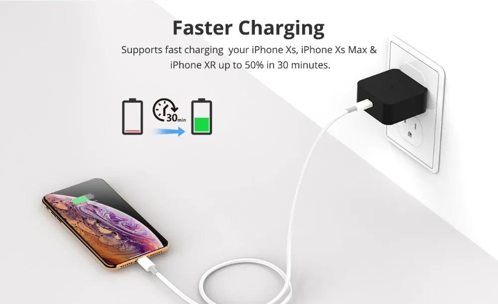 Tronsmart WCP01 PD зарядное устройство 18 Вт Быстрая зарядка 3,0 мощность 3,0 usb type-C зарядное устройство для телефона iphone, huawei, xiaomi