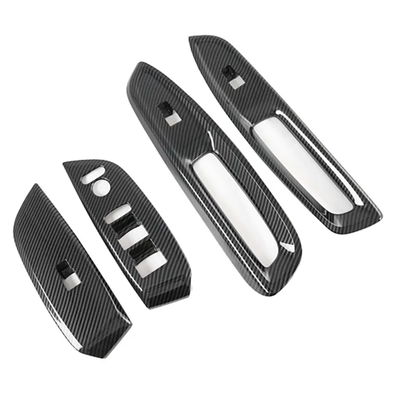 Car Inner Door Window Lift Armrest Switch Panel Cover Trim Decorative Frame for Honda Fit Jazz 2020 | Автомобили и мотоциклы