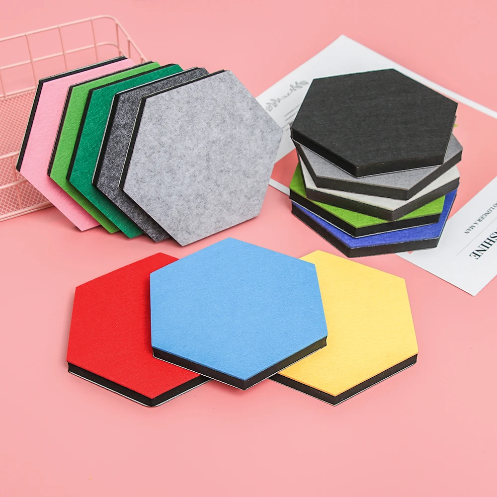 1 шт. самоклеящаяся шестиугольник Войлок письмо обратите внимание на сообщение