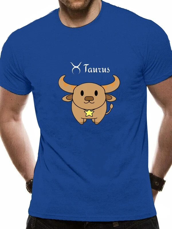 Симпатичные Телец аниме гороскоп Kawaii знаков зодиака Футболка &quotАстрология&quot