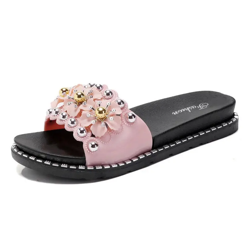 Шлепанцы PKSAQ женские на платформе Нескользящие повседневные пляжные сандалии с