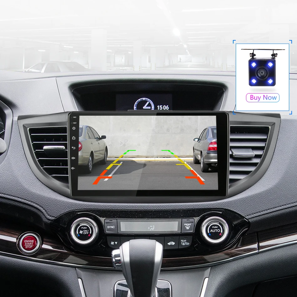 Автомагнитола 2 Din 10 1 дюйма Gps-навигатор для Honda CRV 2012 2013 2014 2015 2016 Android 9 4 ядра