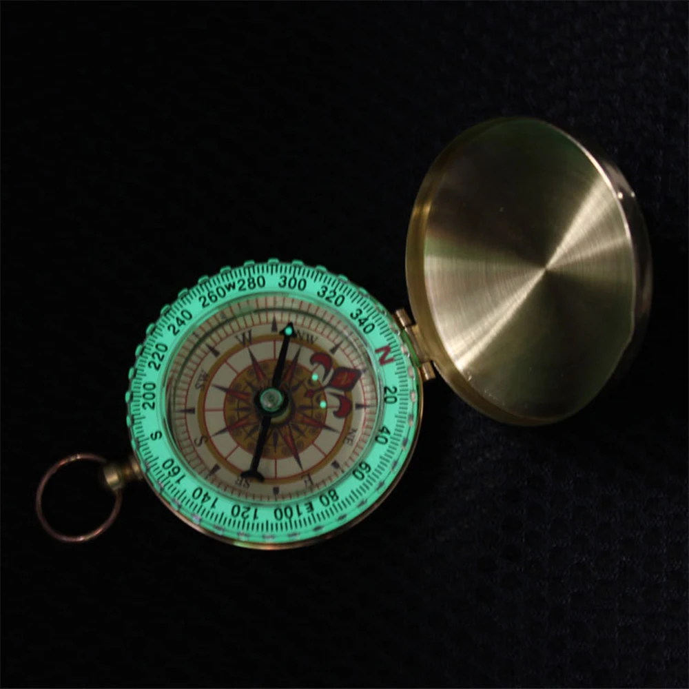 Pure copper compass G50 карманные часы Ретро Флип компас открытый альпинизм