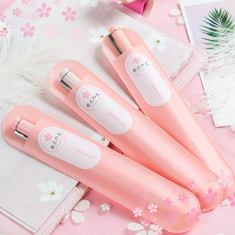 Гелевая ручка в стиле сакуры AngelHere Kawaii 0 5 мм/0 38 мм школьные принадлежности