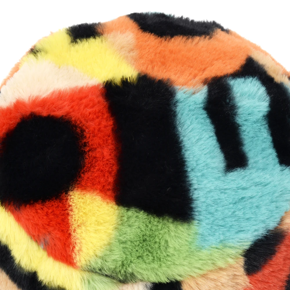 

Casual Unisex Faux Fur Bucket Hat for Men Hip Hop Fisherman Cap for Women Warm Outdoor Windproof Bob Panama Hat