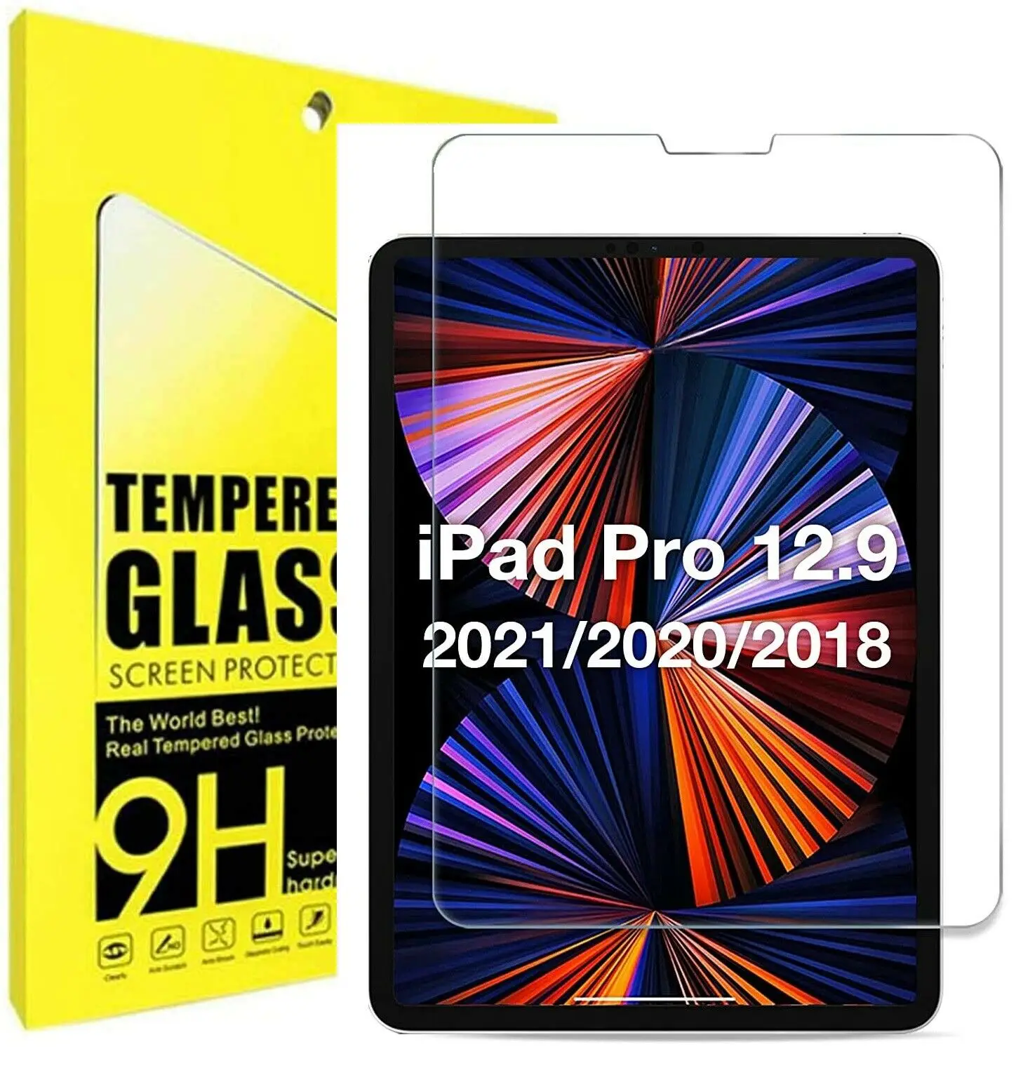 

Tempered Glass Screen Protector For Apple iPad Pro 2021 12.9 inch 5th Generation