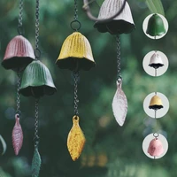 single leaf hanging bell home accessories metal wind chime southern cast iron wind chime memorial decoration ornament