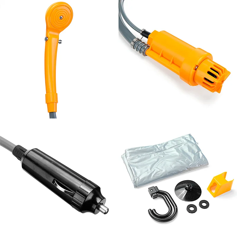 душ для кемпинга Переносной походный 12 в электрические уличные мешки воды