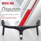 RXL SL велосипедный руль, дорожные велосипеды 401-500 мм, углеродный руль, интегрированный зеленый UD Руль, углеродный руль