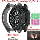 Защитная рамка из ТПУ, чехол для смарт-часов Ticwatch pro3, Защитная пленка для экрана из закаленного стекла для Ticwatch pro 3