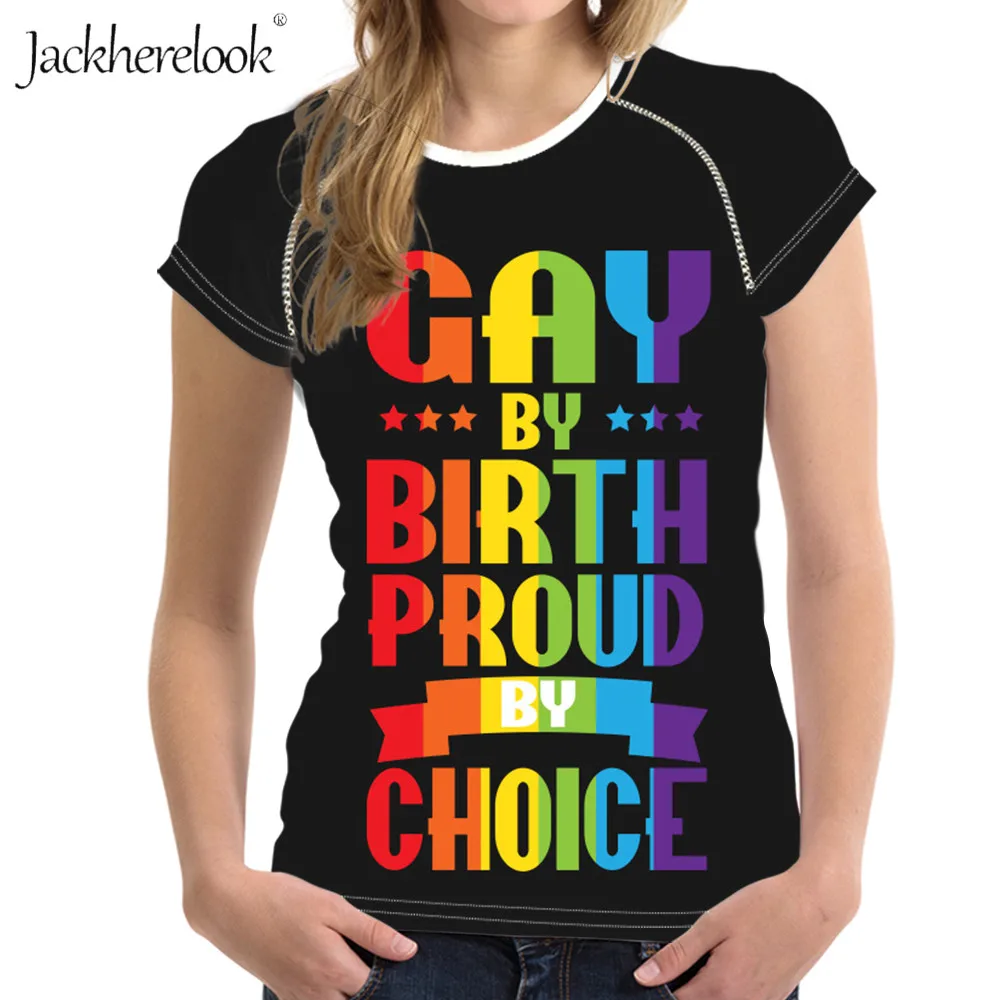 

Jackhereluk Летняя женская футболка Радуга, фестиваль Прайд любовь печать o-образным вырезом Топы футболки Harajuku с коротким рукавом женские футбо...