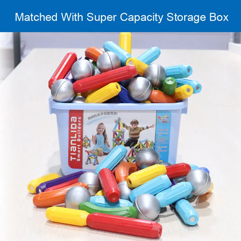 Большой размер детская игрушка магнитный дизайнерский конструктор набор